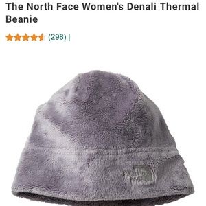 North face grey beanie